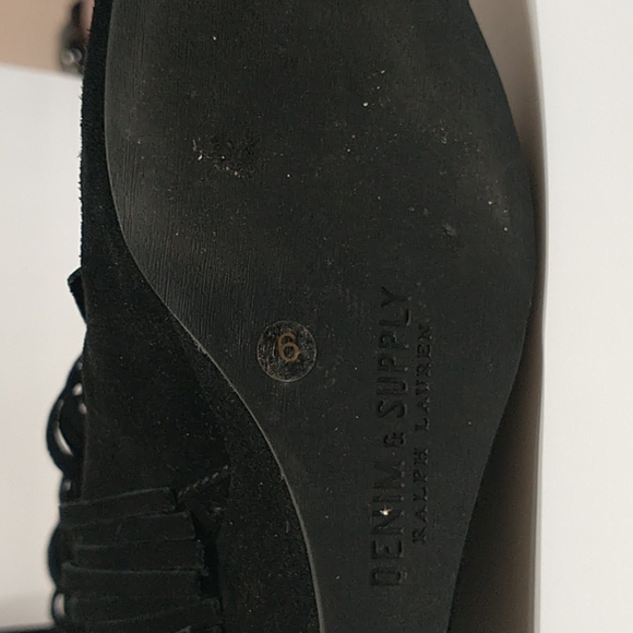 Ralph Lauren  Denim suplie suede womens boots Size 6 - Picture 9 of 11